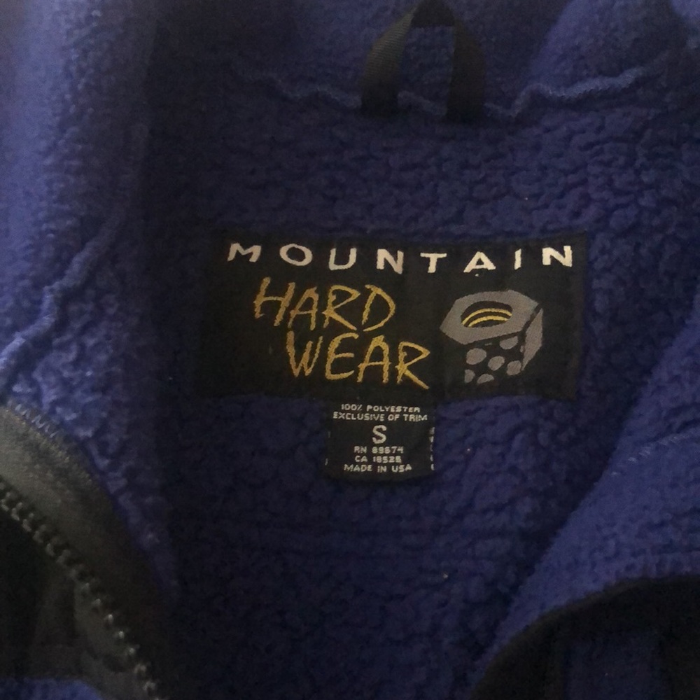 Mountain hardware zip up fleece jacket p1018 - Picture 7 of 10